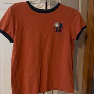 Patagonia Kids' T-Shirt in Coral and Navy